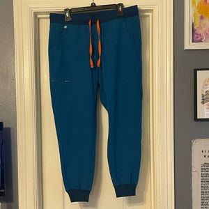 FIGS women’s Alps Blue Zamora Jogger Scrub Pants - Size L